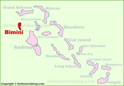 Bimini Map | Bahamas | Detailed Maps of Bimini Islands