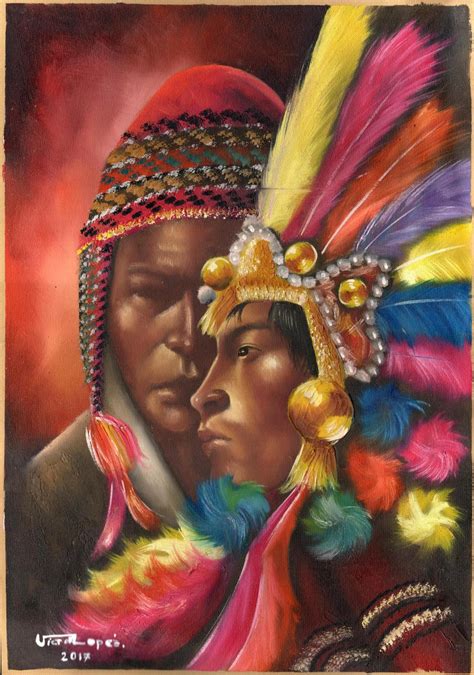 Peruvian Cuzco Indian Warrior Art Handmade Oil Canvas Peru Ethnic Folk ...