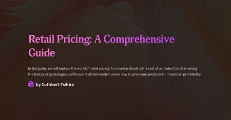 Retail Pricing: A Comprehensive Guide