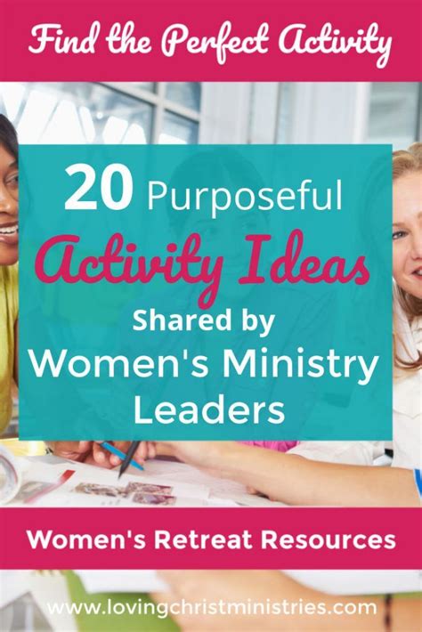 20 Fun Activities Shared by Ladies Ministry Leaders | Womens ministry, Womens bible study ...