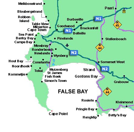 Cape Peninsula Map