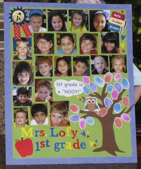 Completed yearbook page for my daughter's 1st grade class!!! | Yearbook pages, Yearbook themes ...