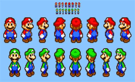 Mario and Luigi Superstar Saga Sprites Redesigned by Iwatchcartoons715 ...