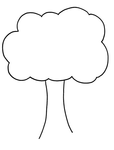 Tree Outline Drawing at GetDrawings | Free download