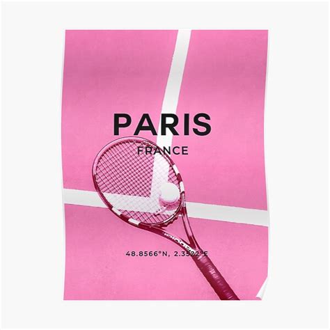 "Pink Tennis Racket, Tennis Poster, Tennis Print, Pink, Fashion Poster ...