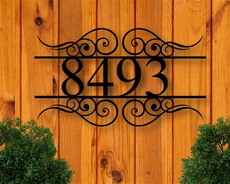 Metal House Numbers, House Number Plaque, House Address Sign, Address Plaque, Address Signs ...