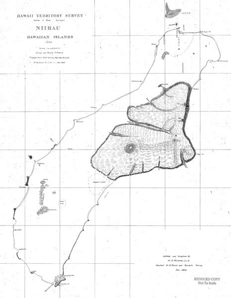 Niihau Island Map 1904 - Niihau Hawaii • mappery