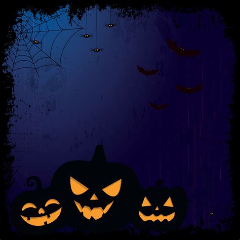 Scary gloomy dark blue halloween background - Vector 2373981 Vector Art at Vecteezy