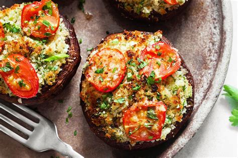 Portobello Mushrooms Stuffed with Garlic Herb Butter — Eatwell101