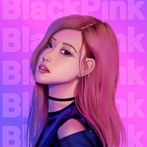 Rose Blackpink fan art by ValeriaLis on DeviantArt