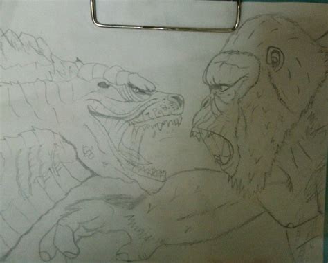 Godzilla Vs, King Kong, Drawings, Sketches, Drawing, Portrait, Draw ...