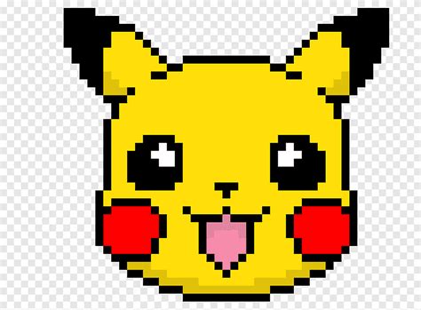 Pokémon pikachu pixel art dibujo, pikachu, videojuego, smiley png | PNGEgg