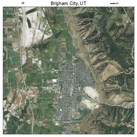 Aerial Photography Map of Brigham City, UT Utah