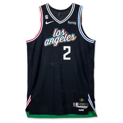 Kawhi Leonard Los Angeles Clippers 2022-2023 Game Worn Home Jersey ...