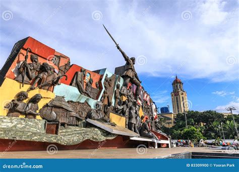 Manila City Hall Clock Tower Facade In Manila, Philippines Editorial ...