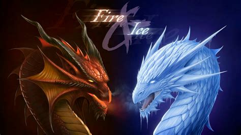 Fire dragon vs ice dragon - backiee