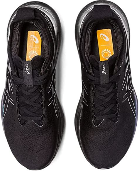 Buy ASICS Gel Nimbus 25 Men's Running Shoes - Platinum Performance - Black/Pure Silver - Xeire ...