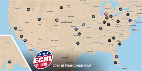 Next Major League Expansion Team: Minor League Hockey: AHL and ECHL Maps