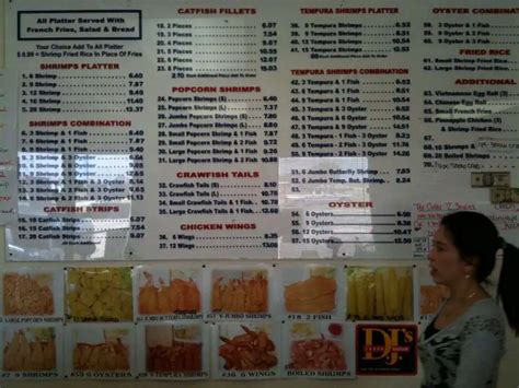 Menu at Market Basket, Groves