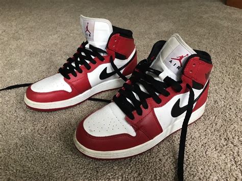 Nike Air Jordan 1 Retro OG Chicago Hi-Top Shoes Red/Blk/Wht (332558-163) Size 6Y #fashion # ...