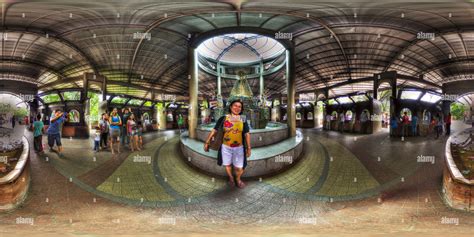 360° view of Our Lady of Manaoag Shrine, Manaoag, Pangasinan, with Mercedes Abayon - Alamy