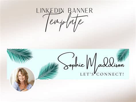 Linkedin Banner Template Set of 2 Profile Banner Editable - Etsy