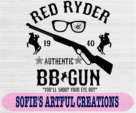 A Christmas Story Svg Christmas Svg Red Ryder BB Gun Svg | Etsy