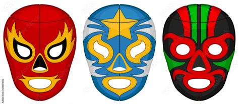 Mexican Wrestler Mask Pattern