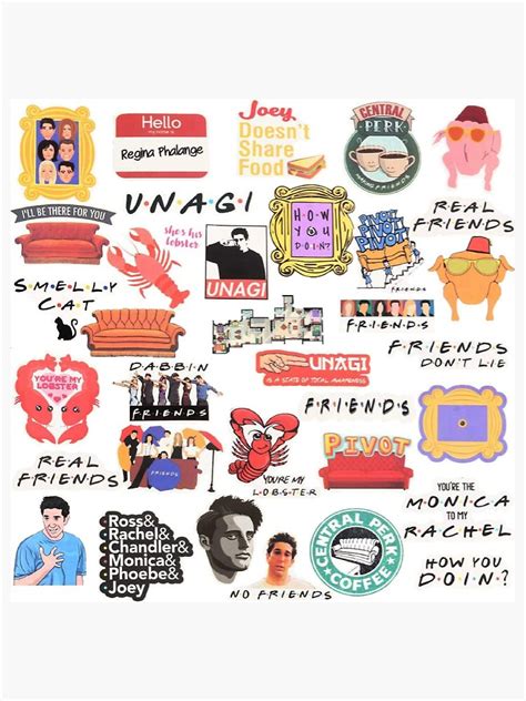 "Friends Sticker Pack" Sticker for Sale by EmmaR21 | Redbubble