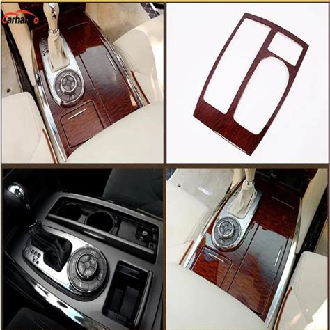 For Car Styling Accessories Nissan Patrol Y62 2017 2018 Gear Shift Knob Console Panel Cover Trim ...