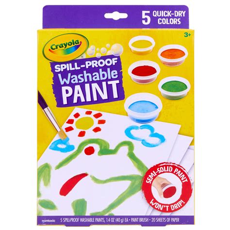 Crayola Washable Paint Set, Spill Proof, School Supplies, Teacher Gifts ...