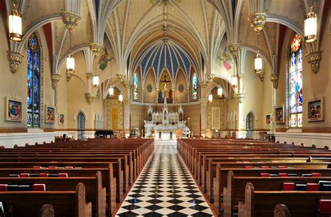 Interior of St. Andrew's Catholic Church - Catholic Stock Photo