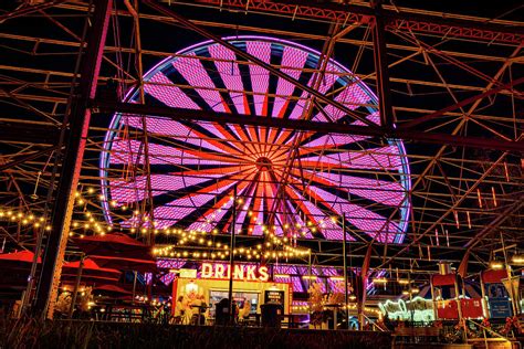 Colorful Ferris Wheel At St Louis Union Station Photograph by Gregory Ballos - Fine Art America