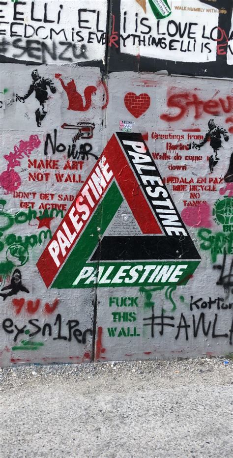 [ART] Israel West Bank wall in Bethlehem : r/streetwear