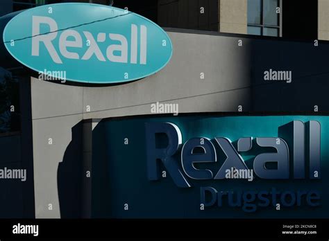 Logo of Rexall, a chain of retail pharmacies in Canada that operates Rexall and Rexall Pharma ...