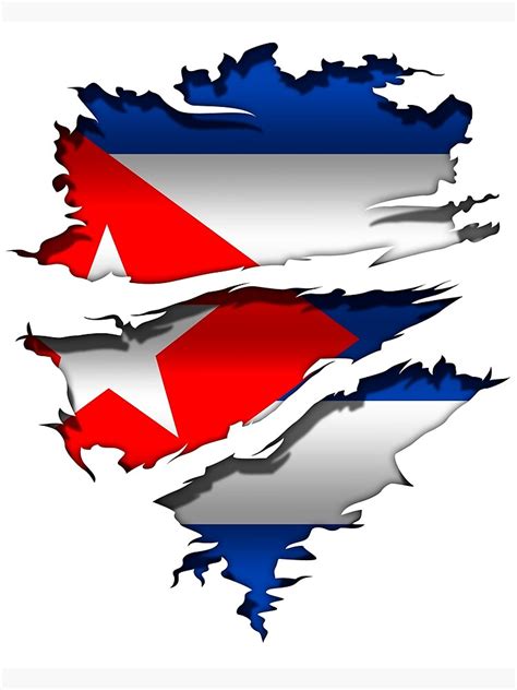 "Cuba - flag - Tattoo Ripped" Poster for Sale by WdiCreative | Redbubble