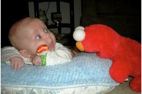 Baby Scared From Toy Funny Picture