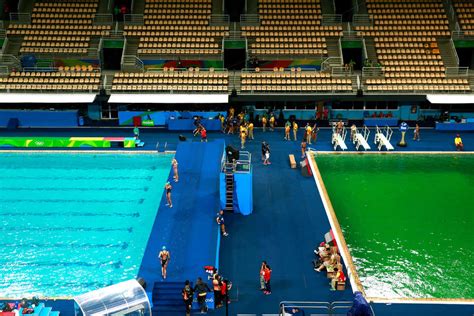 Olympic Pools Turn Green at Rio 2016 Olympics from Algae - Thrillist