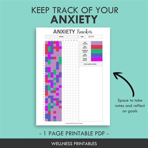 Anxiety Chart Printable