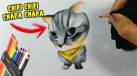 como DIBUJAR a GATO CHIPI CHIPI CHAPA CHAPA meme facil PASO a PASO I ...