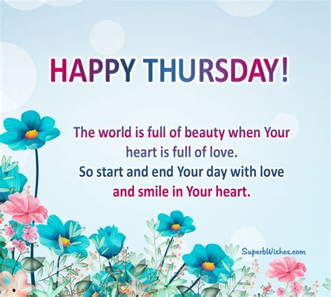 Happy Thursday Images - Start Your Day With Love | SuperbWishes.com