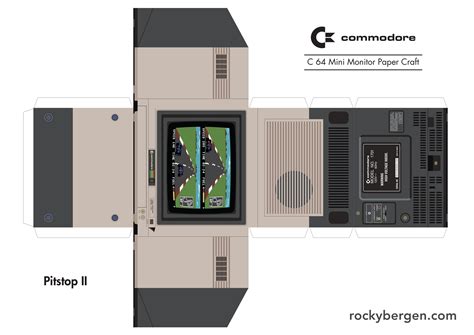 C64 Paper Craft Mini Monitor — Rocky Bergen