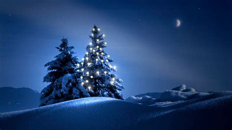 Winter Night Scenes Wallpaper - WallpaperSafari