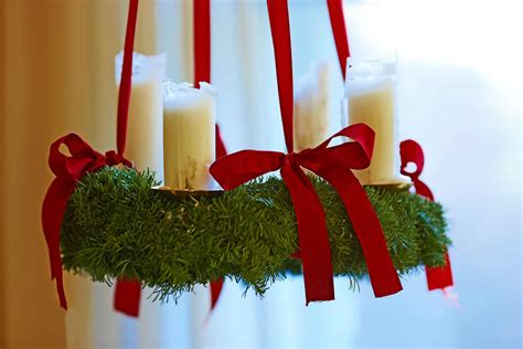 A photo of Advent wreath with big white candles | Lillie Ammann, Writer ...