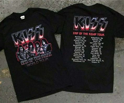 Kiss Band End Of The Road World Tour T Shirt Kiss 2021