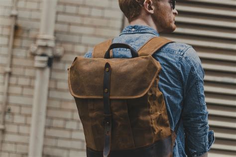 Waxed Cotton Backpack | Waxed Canvas & Leather | Oldfield