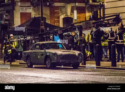 Filming of the new James bond movie continues in Central London. Featuring: Atmosphere Where ...