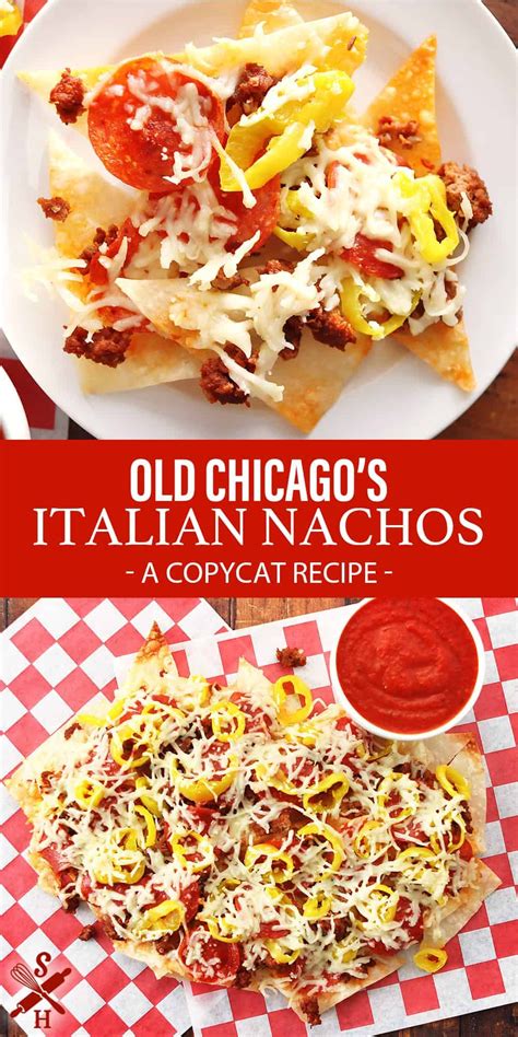 Old Chicago's Italian nachos with pepper rings, Italian sausage ...