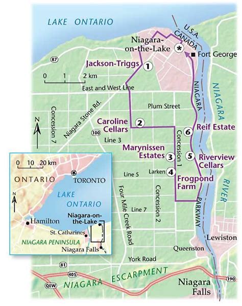 Niagara On The Lake Wineries Map – Map Of The World