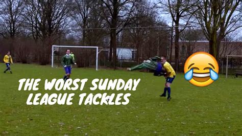 The Worst Sunday League Tackles - YouTube